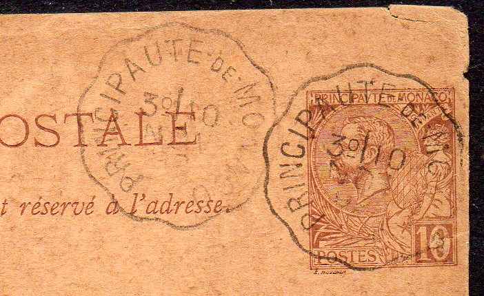 obliteration PRINCIPAUTE DE MONACO Type II